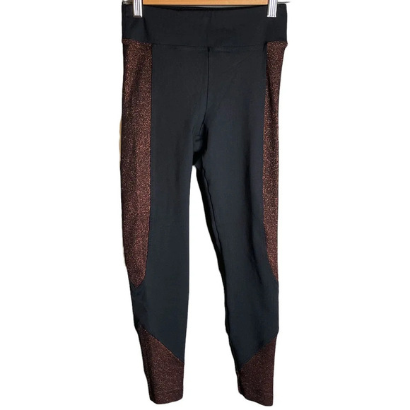 Koral Curve Mid Rise Glow Crop Legging Black Bronze Quartz - Picture 2 of 7